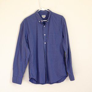 J Crew 100% cotton Man Blue Button-down shirt